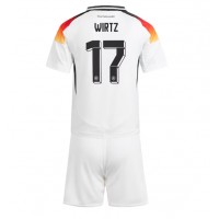 Camiseta Alemania Florian Wirtz #17 Primera Equipación para niños Eurocopa 2024 manga corta (+ pantalones cortos)